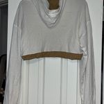 Boutique Reversible Cropped Suede Hoodie Photo 4