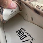 RE/DONE Low Top Skate Sneakers Faded Leopard Print Canvas Size 37 Pre Owned Photo 8