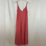 ZARA Coral Spaghetti Strap Ankle Length Cami Slip Sundress Size Small Summer Photo 3