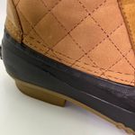 Tommy Hilfiger Womens 6M Duck Boots Rain Lace Up Side Zip Brown Black Classic Photo 2