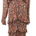 Nasty Gal Multicolor Floral Print Ruffle Tiered Long Sleeve Midi Maxi Dress 14 Photo 5