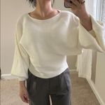 Zenana Outfitters Ribbed dolman balloon sleeve Sweater. M Photo 8