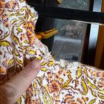 Urban Outfitters  Floral Puff Sleeve Peasant Boho Crop Top Size Small Photo 10