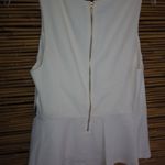 Kensie  XL Creme Sculpted Fitted Zipper Top Plus Photo 5
