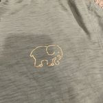 Ivory Ella green elephant drawstring hooded long sleeve shirt M Photo 3