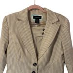 Alyn Paige New York Pinstripe Beige Dress Pants and Jacket Suit Sz 8 Photo 3