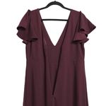 Birdy Grey Hannah Empire A Line Dress XXL Cabernet Red Solid Lined Maxi New Photo 5