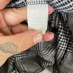 VTG vintage lightweight rayon houndstooth oversized academia classic blazer Black Size 8 Photo 3