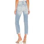 Mother Superior The Scrapper Ankle Ripped Knee Jean in Bless You, Again! Size 30 Blue Photo 1