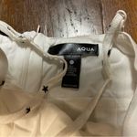 AQUA Bloomingdales White Dress with Black Stars XS Photo 4