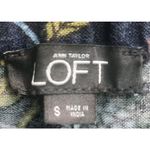 Loft Ann Taylor‎  Floral Print Shorts Fringed Hem Boho Casual Black S Photo 2