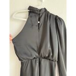 Billy J Esther One Shoulder Long Sleeve Maxi Halter Dress Black Women's Size‎ 10 Photo 11