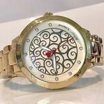 Betsey Johnson  Gold Filigree Face Watch Photo 0