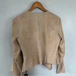 BLANK NYC NWT Tan Faux Leather Croc Embossed Wishing Well Jacket Medium Photo 7