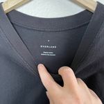 Everlane Womens Black Organic Cotton Casual T-Shirt Dress Size Medium Photo 3