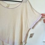 We The Free NWT Free People Pluto One Shoulder Short Sleeve Tee in Lavender - S Photo 5