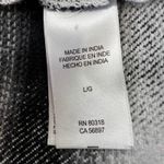 Lucky Brand Plaid Shirt Jacket Cotton Button Front Shacket Black White Large Photo 3