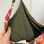 Sanctuary Swim Olive Green Botanic Floral Keyhole Mio One Piece Sz L Photo 9