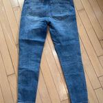 American Eagle Two Tone Super Stretch Hi-Rise Jegging Crop Raw Hem Jeans Size 4 Photo 6