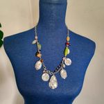 Unique Religious Metal Charm Necklace Earrings Set Silver Photo 7