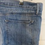 Loft Jeans 14/32 More Shine Less Shade Sun Embroidered Modern Skinny Wide Hem Photo 8