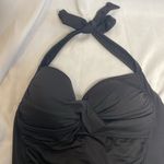 Liz Claiborne 69  One Piece Black Bathing Suit Halter Size 12 Photo 2