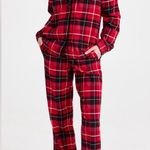 BED HEAD Women’s Size Small Nicholas Plaid 100% organic cotton Pajama Set Red Photo 0