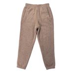 SKIMS  Desert Brown Teddy Sherpa Fleece Jogger Sweatpants Drawstring Waist Medium Photo 2