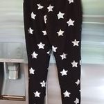 Terez 💕💕 Silver Stars Foil French Terry Joggers Photo 14