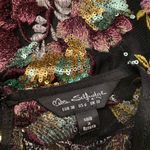 Miss Selfridge Floral Embroidered Sequin Mesh Mini Sheath Cocktail Dress Black 6 Photo 5