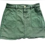Vineyard Vines 4 Pocket Two Tone Green Denim Mini Skirt, Size: 0 Photo 0