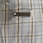 Billabong -PLAID WRAP TOP-SIZE MEDIUM Super cute light blue plaid, wrap top, excellent condition, size medium Measure: Bust: armpit to armpit 19 inches Lengths: shoulder seam to bottom 20 inches Photo 4