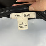 White House | Black Market WHBM Strapless Bubble Hem Dress Sz 2 Black Hoco Holiday Satin Pleats Cocktail Photo 9