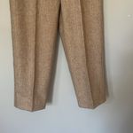 Light brown pleated dress pants handmade vintage pants Tan Size M Photo 3
