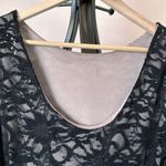 Onyx Nite Black Lace Overlay Sequin Embellished Cocktail Dress Size 6  Wedding Photo 5