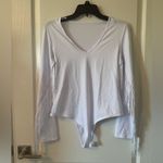 American Trends White Fringe Trim V Neck Long Sleeve Bodysuit Cowgirl Jumpsuit L Size L Photo 1