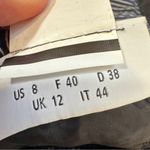 Akris Punto  Blue Striped Ankle Straight Leg Trouser Dress Pants Womens 8 Preppy Photo 1