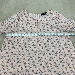 Atmosphere Blush Pink Bird Print Keyhole Cutout Sleeve Women Shirt Top Size 8 Photo 5