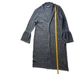 Soft Surroundings Duster Cardigan Large Gray Bell Sleeve Open Front Soft Comfy Photo 6