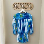 Calvin Klein Jeans  Pullover Blouse Blue Sz Small Photo 4