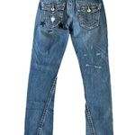 True Religion Vintage Size 28 Patchwork Raw Hem Denim Jean Y2K Photo 1