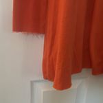 Free People  Beach Coral Long Sleeve Low Back Casual Oversized Frayed Edge Size S Photo 5