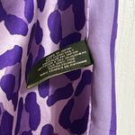 Coach 💖 Y2K Purple Animal Print Silk Scarf w/Rhinestones Photo 4