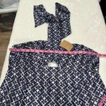 NWT BODEN Halterneck Cut Out Midi Dress size 14R Blue Photo 8