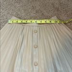 ZARA  Beige A-Line Pleated Skirt Size 10 Photo 5