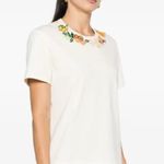 Tory Burch  Embellished Cotton T-shirt - Size XL - NWT New Photo 2