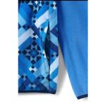 LANDS' END HERITAGE FLEECE SNAP NECK PULLOVER JACKET TOP WOMENS PLUS 2X Blue Photo 7