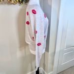 27 Miles Malibu "Kisses" Distressed Trim Cashmere Sweater Sz Small🧡 Gray Photo 2