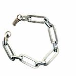 Sarah Coventry silver tone textured link bracelet Photo 5