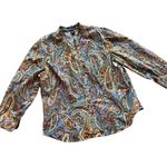Autograph Vintage neutral 70s-style paisley printed button down 🔥 Photo 0